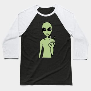 We Come In Peace (green) Baseball T-Shirt